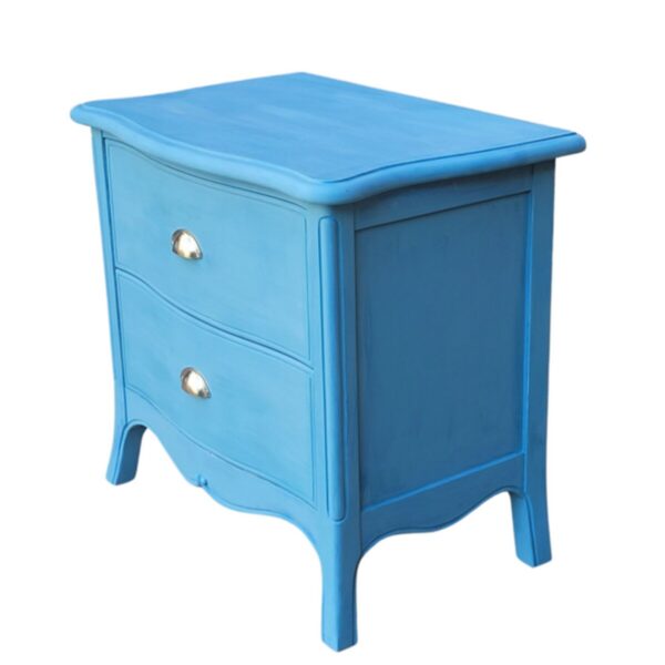 Bedside Table In Topaz Blue (2)